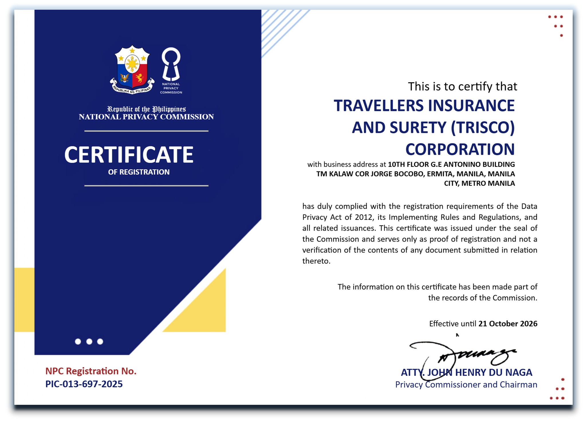 RegistrationCert